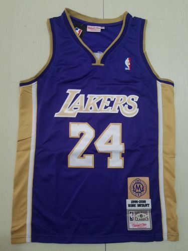 21/22 New Men Los Angeles Lakers Bryant 24 purple hall of fames basketball jersey