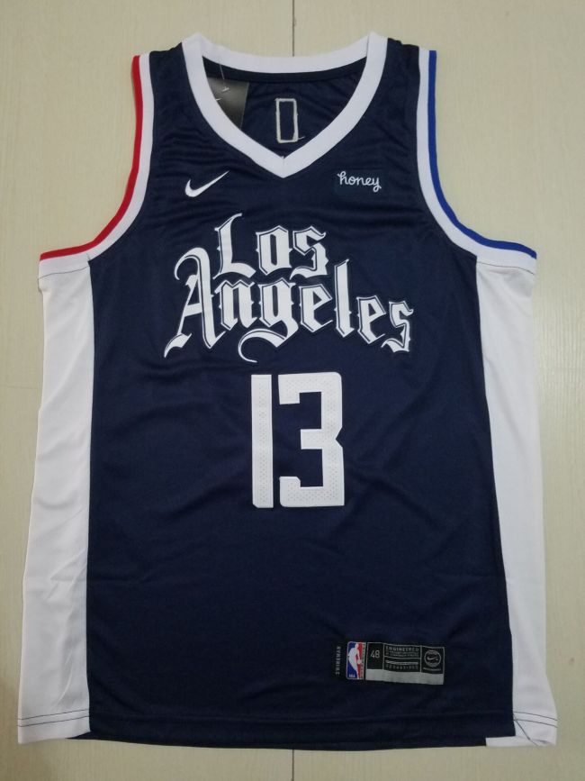 20/21 New Men Los Angeles Clippers George 13 blue city version basketball jersey shirt