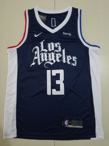 20/21 New Men Los Angeles Clippers George 13 blue city version basketball jersey shirt