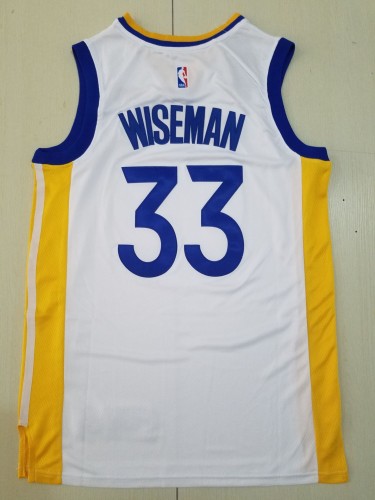 21/22 New Men Golden State Warriors Wiseman 33 white basketball jersey