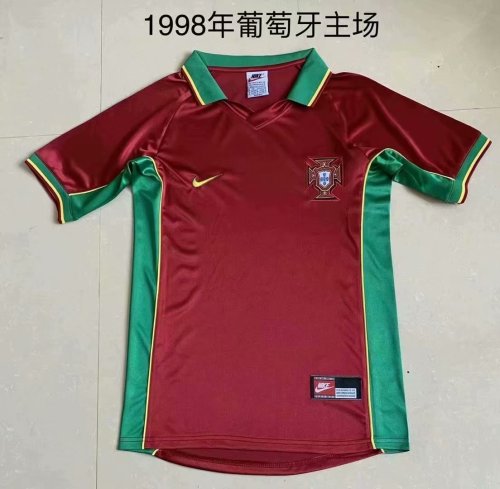 98 Adult Portugal home red retro soccer jersey football shirt