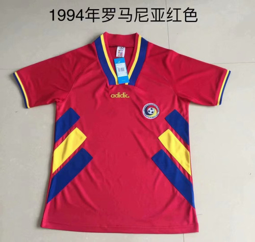Retro Adult Thai version 1994 Romania red soccer jersey football shirt