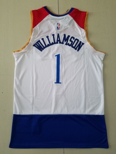 20/21 New Men Minnesota New Orleans Pelicans Williamson 1 white basketball jersey