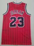 Men Chicago Bulls Jordan 23 red retro basketball jersey shirt