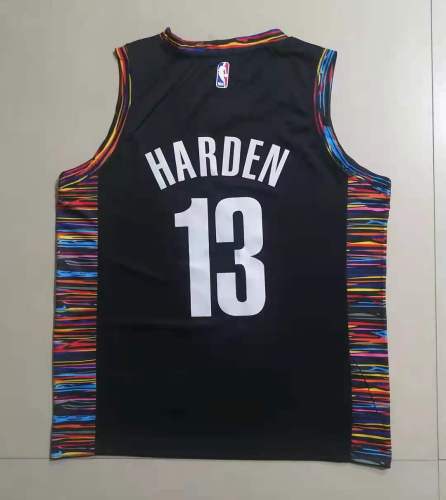 20/21 New Men Brooklyn Nets Harden 13 black basketball jersey shirt L006#