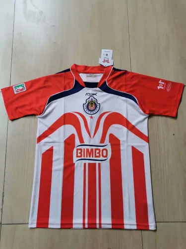 06-07 Adult Thai version Chivas home red retro soccer jersey football shirt