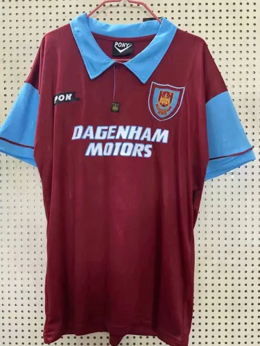 100th Adult Thai version West ham lian red retro  soccer jersey football shirt