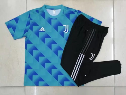 22/23 New adult Juventus blue short-sleeved soccer jersey football shirt C822#