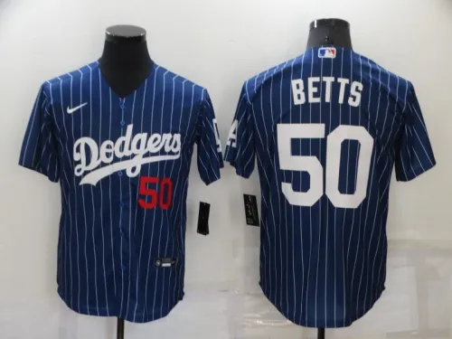 22 Men's Los Angeles Dodgers Betts 50 blue MLB Jersey