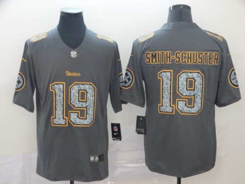 20/21 New Men Steelers Smith Schuster 19 gray NFL jersey