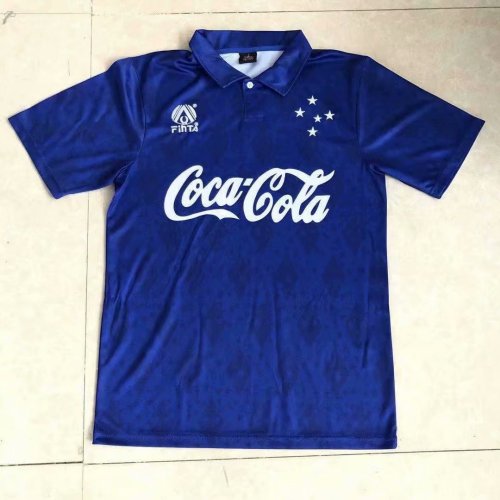 Retro 93-94 Cruzeiro home  soccer jersey football shirt