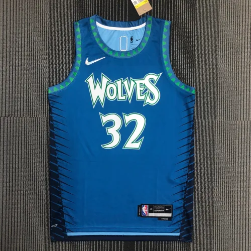 22 season Minnesota Timberwolves City version 32 Towns basketball jersey