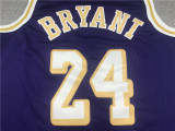 Men Los Angeles Lakers Bryant Chinese version purple basketball jersey 24