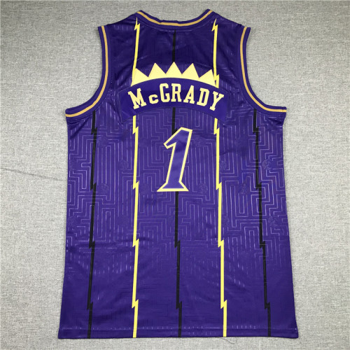 Men Los Angeles Lakers raptors McGRADY year of the rat limited edition purple basketball shorts 1