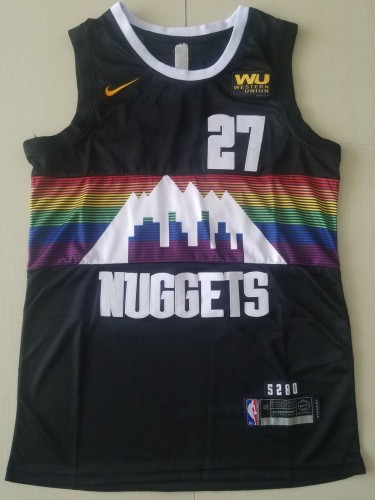 20/21 New Men Denver Nuggets Murray 27 black city version basketball jersey