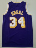 Retro Men Los Angeles Lakers O’Neal 34 purple basketball jersey