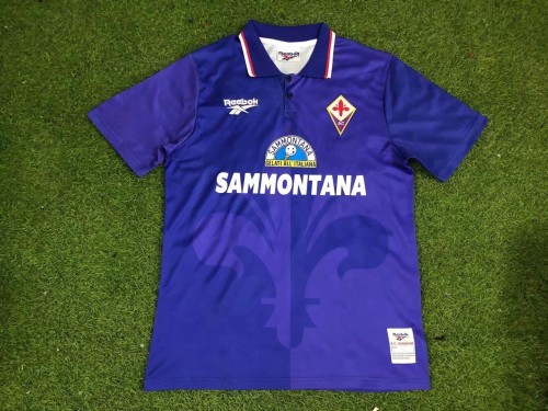 Retro 95-96 Fiorentina home purple soccer jersey football shirt