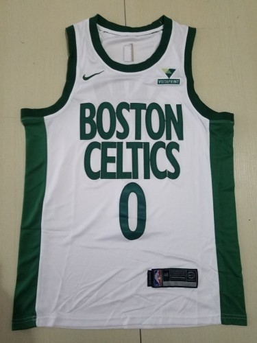 21/22 New Men Celtics Tatum 0 white city version basketball jersey