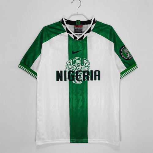 Retro 1996 Nigeria away soccer jersey football shirt