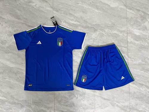 22-23 New Adult Italy blue soccer uniforms football kits