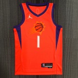 22 Phoenix Suns Air Jordan BOOKER 1 orange basketball jersey