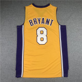 20/21 New Men Los Angeles Lakers Bryant 8 final version yellow basketball jersey