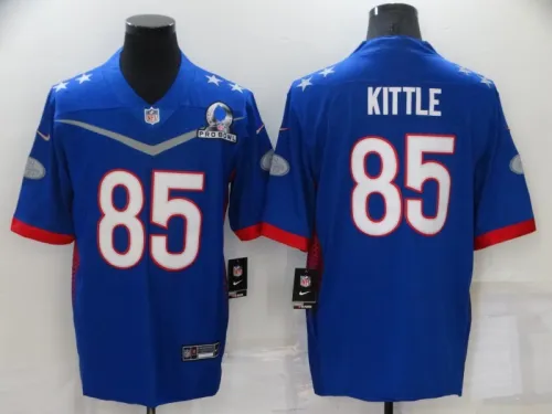 21-22 Adult All-Star Rookie Jersey Kittle 85 blue basketball shirt