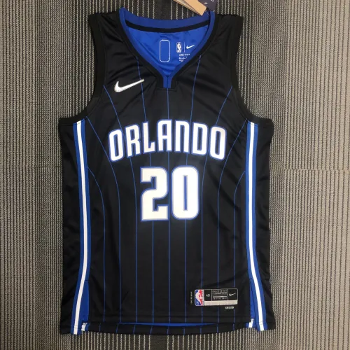 The 75th anniversary Orlando Magic FULTZ 20 black basketball jersey