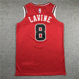 Men Chicago Bulls Lavine red basketball jersey 8