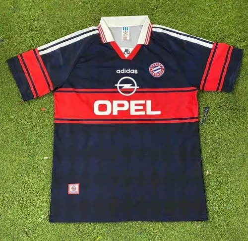 Retro 97-99 Bayern home black soccer jersey football shirt
