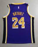 20/21 New Men Los Angeles Lakers Bryant 24 purple basketball jersey L013#