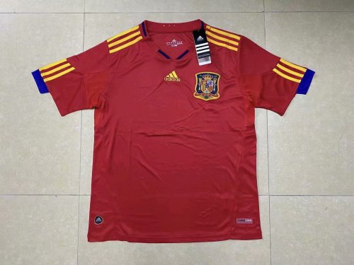 10 Adult Spain home red retro soccer jersey football shirt