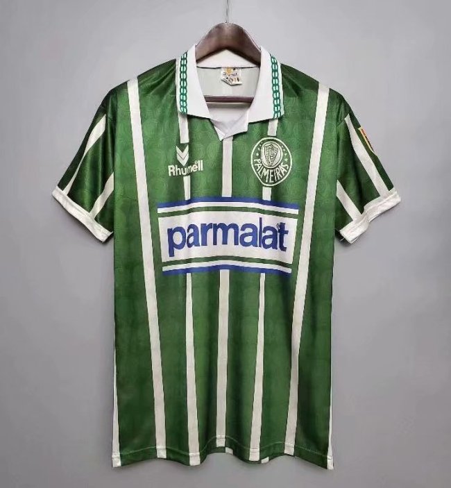 93-94 Adult Thai version Palmeiras home green retro soccer jersey football shirt