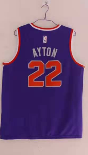 20/21 New Men Phoenix Suns Ayton 22 purple basketball jersey