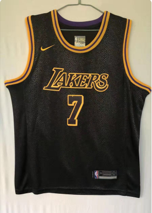 20/21 New Men Los Angeles Lakers Anthony 7 black basketball jersey