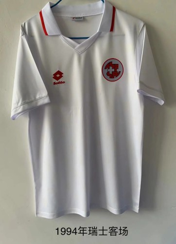 Retro 1994 Switzerland away soccer jersey