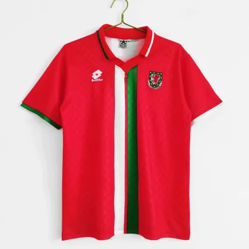 Retro 96-98 Wales home red soccer jersey football shirt