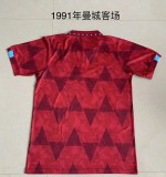 Retro 1991 Manchester city soccer jersey football shirt