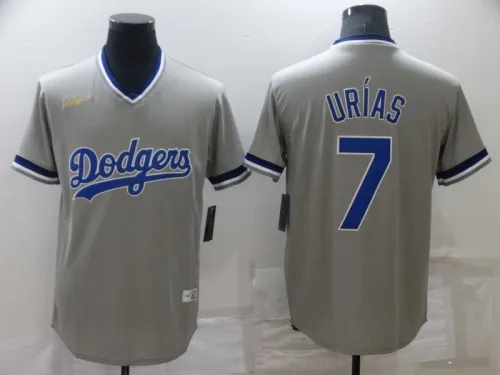 2022 Men's Los Angeles Dodgers 7 gray MLB Jersey