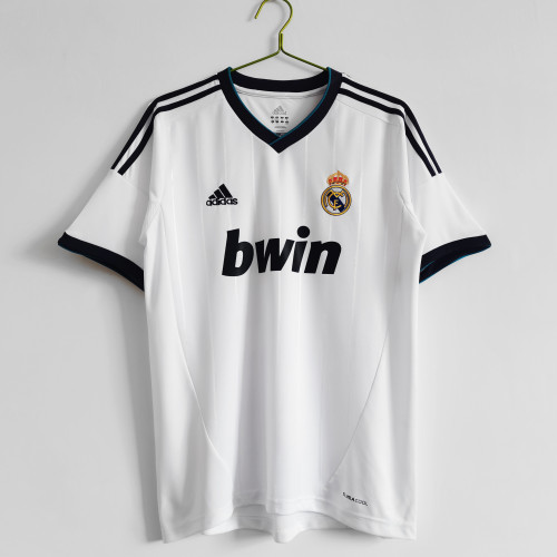 Retro 12-13 RM home white soccer jersey football shirt
