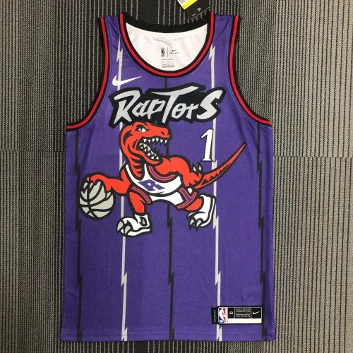 Retro Toronto Raptors McGRADY 1 purple basketball jersey
