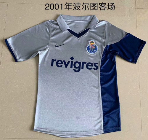 2001 Adult Thai version Porto away retro soccer jersey football shirt