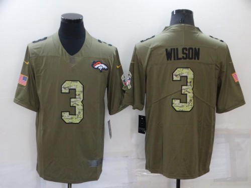 22 Men‘s Broncos camouflage words Wilson 3 basketball jersey