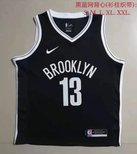 20/21 New Men Brooklyn Nets Harden 13 black basketball jersey shirt L037#
