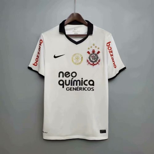 Retro 11-12 Corinthians white soccer jersey football shirt