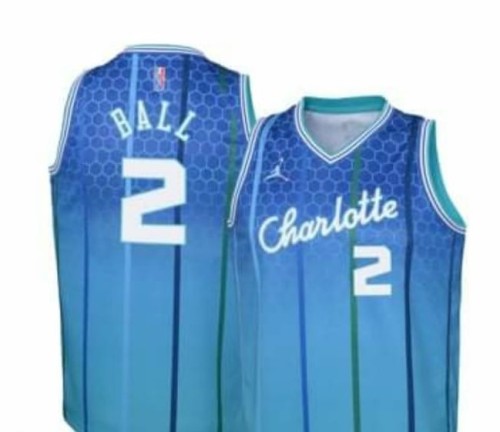 21/22 Men Charlotte 2 Blue basketball jersey