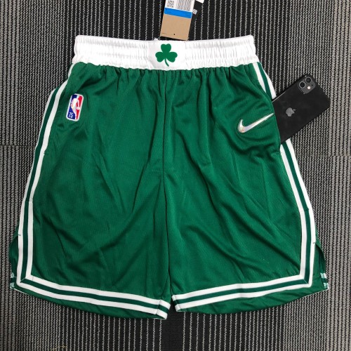 The 75th anniversary Boston Celtics green basketball shorts