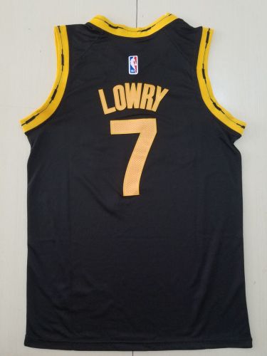 20/21 New Men Toronto Raptors Lowry 7 black city version basketball jersey shirt