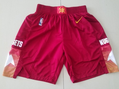 20/21 New Men Denver Nuggets red basketball shorts