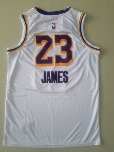 21/22 New Men Los Angeles Lakers James 23 white basketball jersey